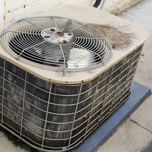 Old air conditioner unit in need of updating