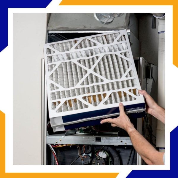 furnace filter being changed