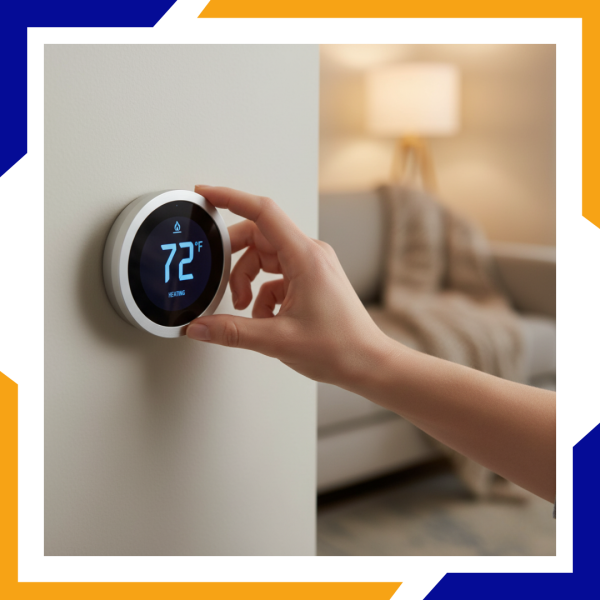 2 Heating Repair in Timnath home thermostat at 72