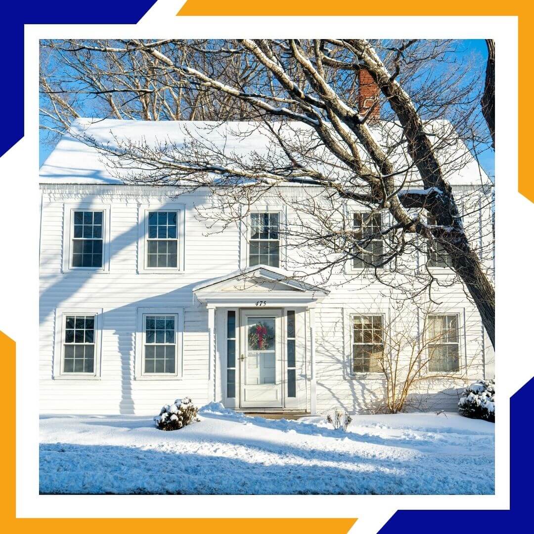 house in winter